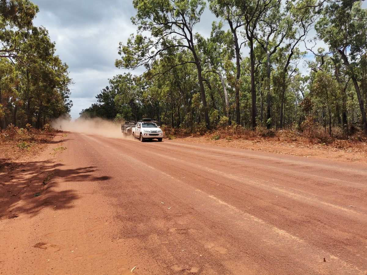 PDR Bamaga Road Kicking up Dust - Explore Cape York