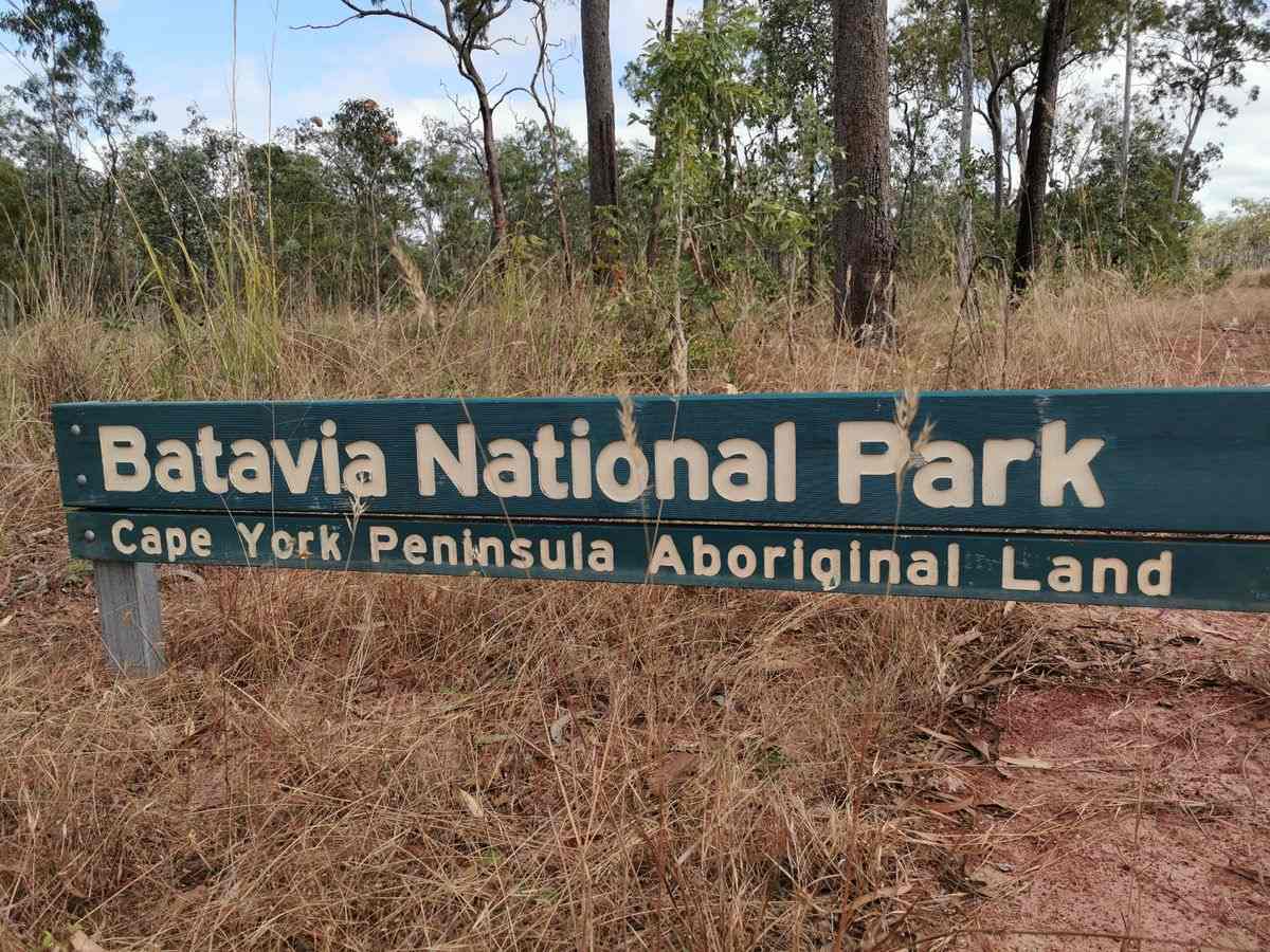 Batavia National Park Sign - Explore Cape York