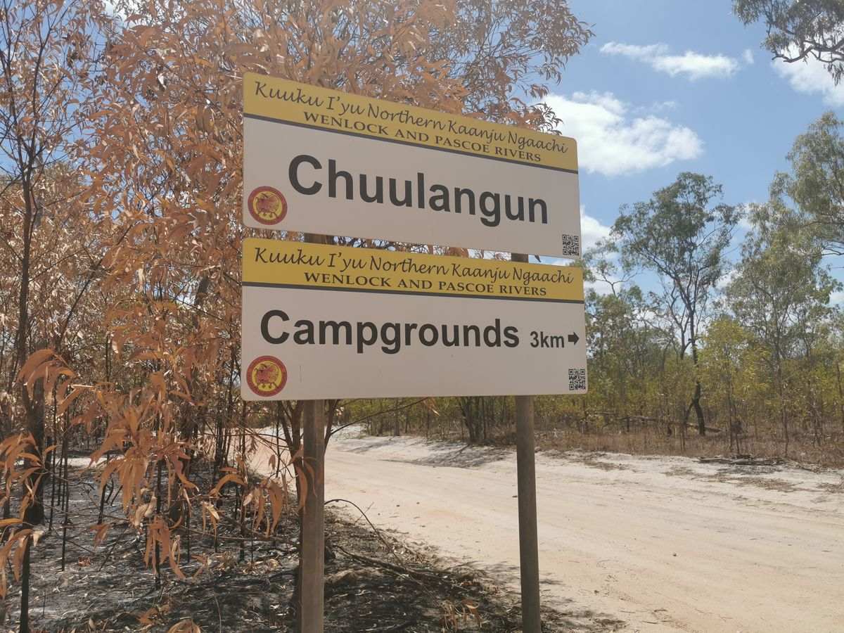 Chuulangun Campgrounds Sign - Explore Cape York