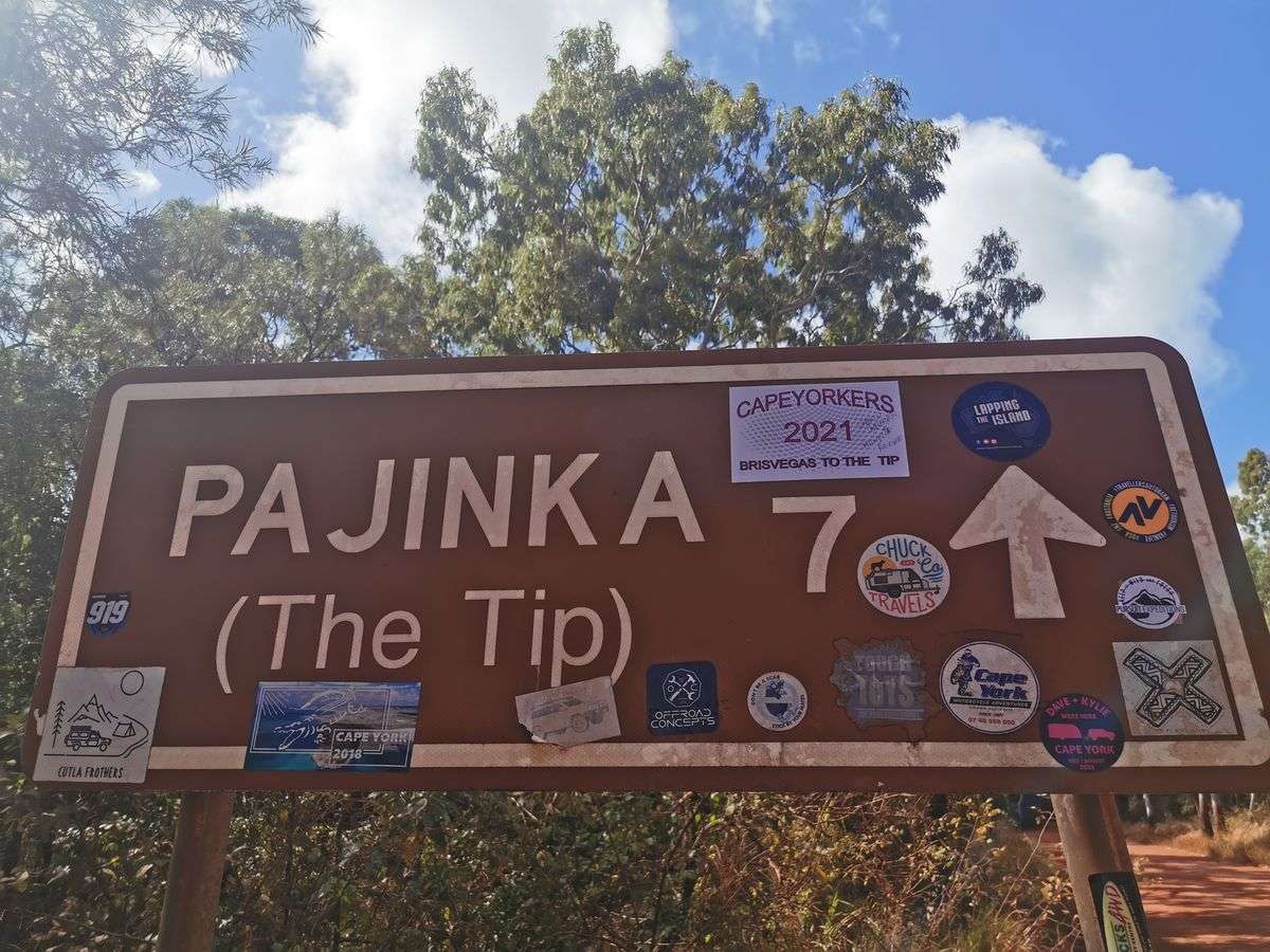 Pajinka The Tip Direction Sign - Explore Cape York