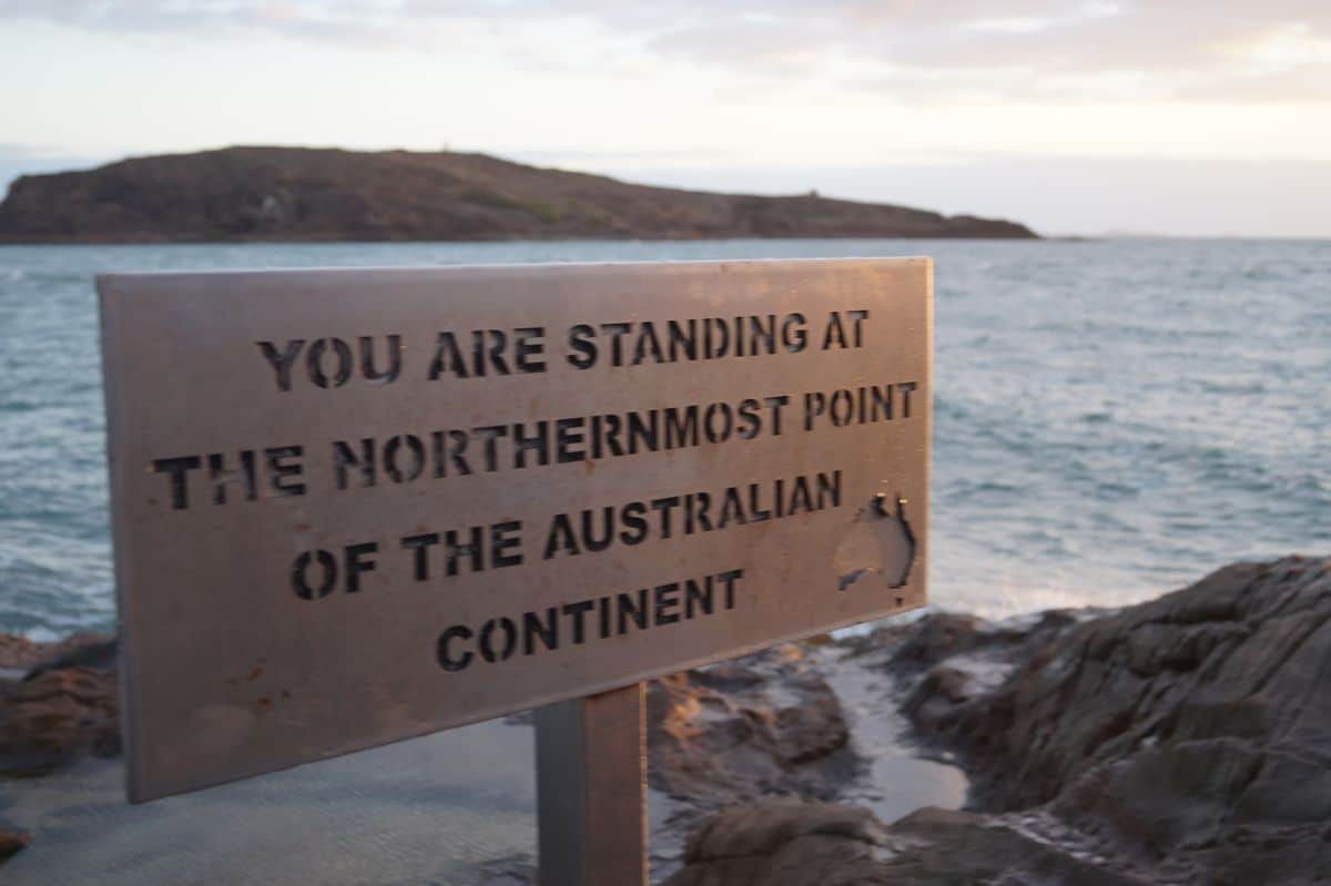 Things To Do On Cape York Pajinka, The Tip Of Australia Sign Daybreak - Explore Cape York