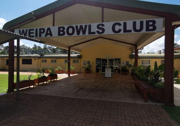 Weipa Bowls Club Entrance - Explore Cape York