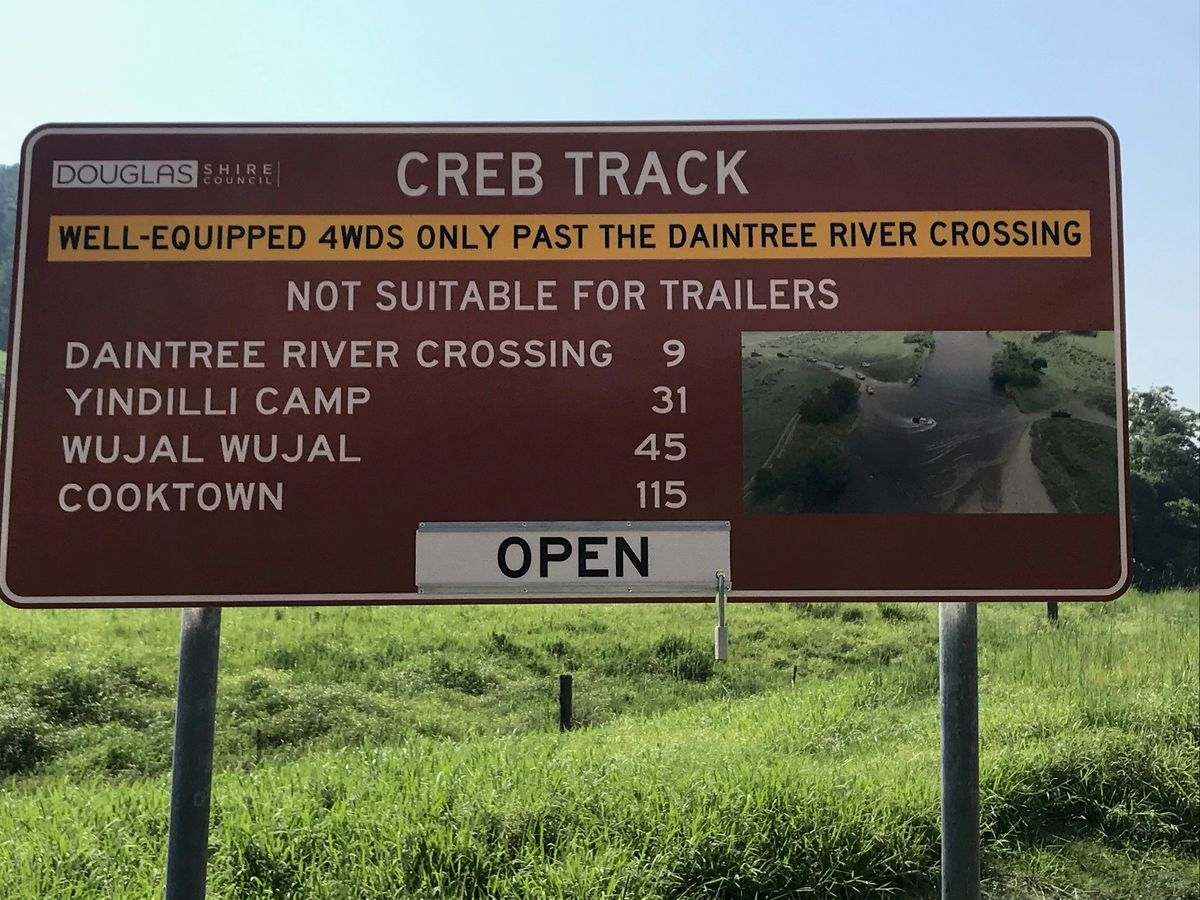 CREB Track Sign - Explore Cape York